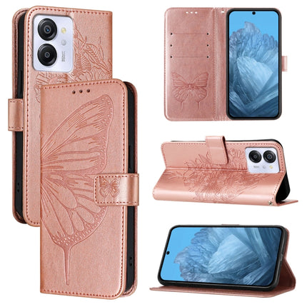 Embossed Butterfly Leather Phone Case, For Blackview Oscal Tiger 13, For Blackview Oscal Flat 1C, For Blackview Color 8