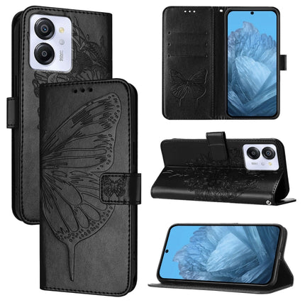 Embossed Butterfly Leather Phone Case, For Blackview Oscal Tiger 13, For Blackview Oscal Flat 1C, For Blackview Color 8