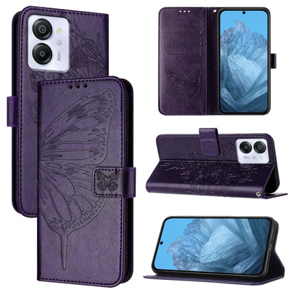 Embossed Butterfly Leather Phone Case, For Blackview Oscal Tiger 13, For Blackview Oscal Flat 1C, For Blackview Color 8