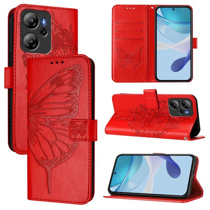 Embossed Butterfly Leather Phone Case, For Blackview Oscal Tiger 13, For Blackview Oscal Flat 1C, For Blackview Color 8