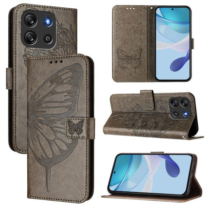 Embossed Butterfly Leather Phone Case, For Blackview Oscal Tiger 13, For Blackview Oscal Flat 1C, For Blackview Color 8