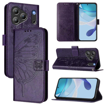 Embossed Butterfly Leather Phone Case, For Blackview Wave 7C, For Blackview Wave 10, For Blackview Oscal Flat 2 / 2C