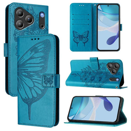 Embossed Butterfly Leather Phone Case, For Blackview Wave 7C, For Blackview Wave 10, For Blackview Oscal Flat 2 / 2C