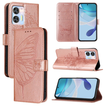 Embossed Butterfly Leather Phone Case, For Oukitel C36 / C35, For Oukitel C33
