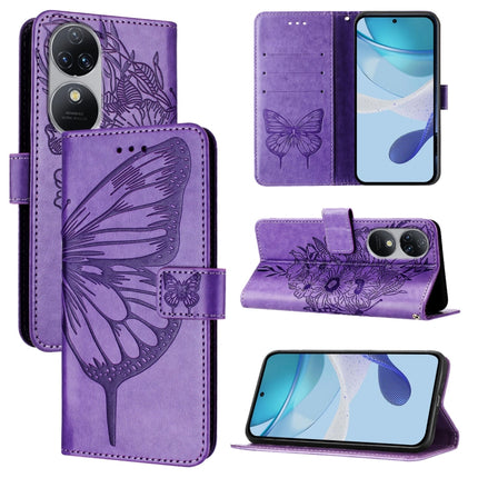 Embossed Butterfly Leather Phone Case, For Oukitel C37, For Oukitel C51, For Oukitel C38