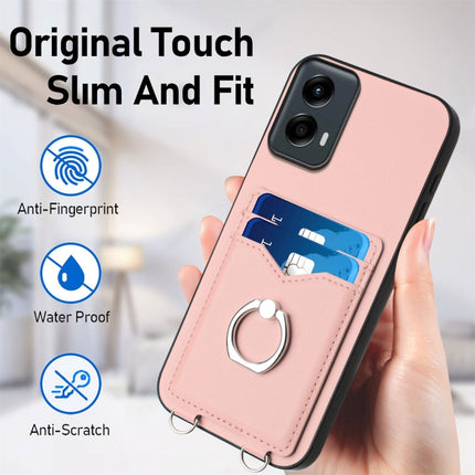 R20 Ring Card Holder Phone Case, For Motorola Moto G Play 2024 5G, For Motorola Moto G Stylus 5G 2024, For Motorola Moto G Play 2024 4G, For Motorola Moto G Power 5G 2024