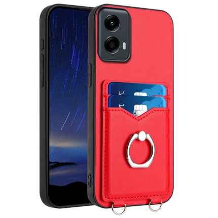 R20 Ring Card Holder Phone Case, For Motorola Moto G Play 2024 5G, For Motorola Moto G Stylus 5G 2024, For Motorola Moto G Play 2024 4G, For Motorola Moto G Power 5G 2024