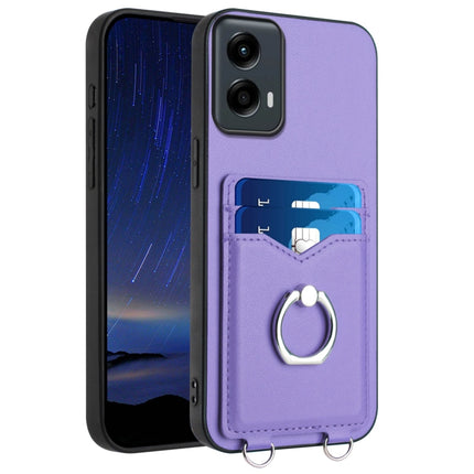 R20 Ring Card Holder Phone Case, For Motorola Moto G Play 2024 5G, For Motorola Moto G Stylus 5G 2024, For Motorola Moto G Play 2024 4G, For Motorola Moto G Power 5G 2024