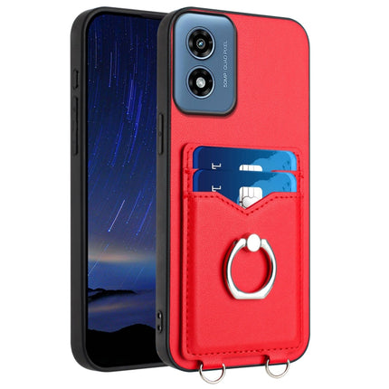 R20 Ring Card Holder Phone Case, For Motorola Moto G Play 2024 5G, For Motorola Moto G Stylus 5G 2024, For Motorola Moto G Play 2024 4G, For Motorola Moto G Power 5G 2024