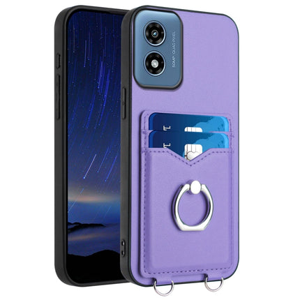R20 Ring Card Holder Phone Case, For Motorola Moto G Play 2024 5G, For Motorola Moto G Stylus 5G 2024, For Motorola Moto G Play 2024 4G, For Motorola Moto G Power 5G 2024