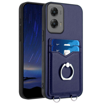 R20 Ring Card Holder Phone Case, For Motorola Moto G Play 2024 5G, For Motorola Moto G Stylus 5G 2024, For Motorola Moto G Play 2024 4G, For Motorola Moto G Power 5G 2024