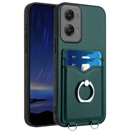 R20 Ring Card Holder Phone Case, For Motorola Moto G Play 2024 5G, For Motorola Moto G Stylus 5G 2024, For Motorola Moto G Play 2024 4G, For Motorola Moto G Power 5G 2024