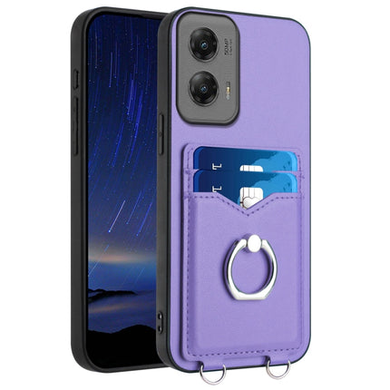 R20 Ring Card Holder Phone Case, For Motorola Moto G Play 2024 5G, For Motorola Moto G Stylus 5G 2024, For Motorola Moto G Play 2024 4G, For Motorola Moto G Power 5G 2024