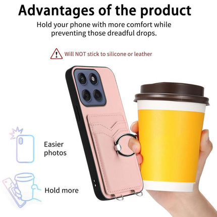 R20 Ring Card Holder Phone Case, For Motorola Edge 60 Fusion / Edge 60, For Motorola Edge 60 Stylus 5G, For Motorola Edge 50 Pro EU Edition, For Motorola Moto G 5G 2024