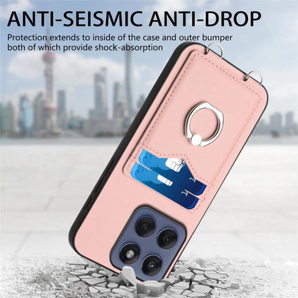 R20 Ring Card Holder Phone Case, For Motorola Edge 60 Fusion / Edge 60, For Motorola Edge 60 Stylus 5G, For Motorola Edge 50 Pro EU Edition, For Motorola Moto G 5G 2024
