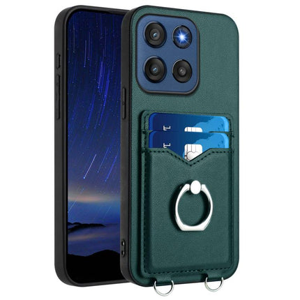 R20 Ring Card Holder Phone Case, For Motorola Edge 60 Fusion / Edge 60, For Motorola Edge 60 Stylus 5G, For Motorola Edge 50 Pro EU Edition, For Motorola Moto G 5G 2024