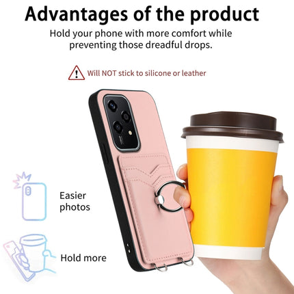 R20 Ring Card Holder Phone Case, For Honor 200 Lite Global, For Honor X8b Global, For Honor X9b / Magic6 Lite, For Honor X7b / Play 8T 5G