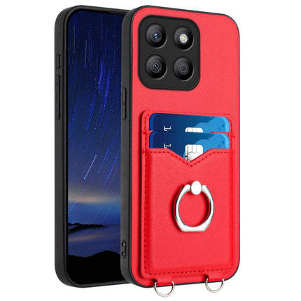 R20 Ring Card Holder Phone Case, For Honor 200 Lite Global, For Honor X8b Global, For Honor X9b / Magic6 Lite, For Honor X7b / Play 8T 5G