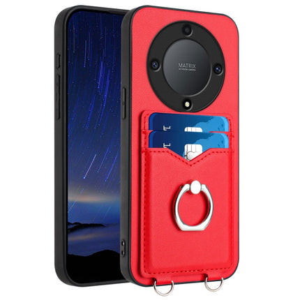 R20 Ring Card Holder Phone Case, For Honor X8a, For Honor X9a / Magic5 Lite