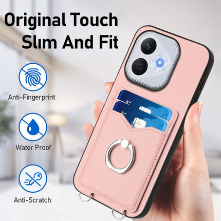 R20 Ring Card Holder Phone Case, For Honor 400 Lite Global / X70i, For Honor X8c 4G, For Honor X60 Pro / X9c / Magic7 Lite, For Honor X60 / X9c Smart