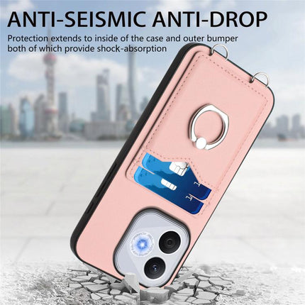 R20 Ring Card Holder Phone Case, For Honor 400 Lite Global / X70i, For Honor X8c 4G, For Honor X60 Pro / X9c / Magic7 Lite, For Honor X60 / X9c Smart