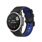 For Garmin Fenix 6S / Black Blue