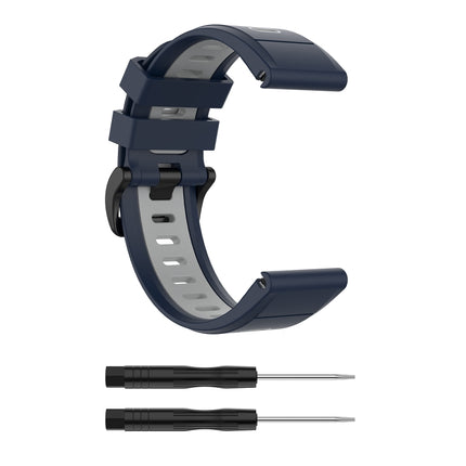 Silicone Two-color Strap, For Garmin Fenix 6X