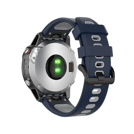 Silicone Two-color Strap, For Garmin Fenix 6