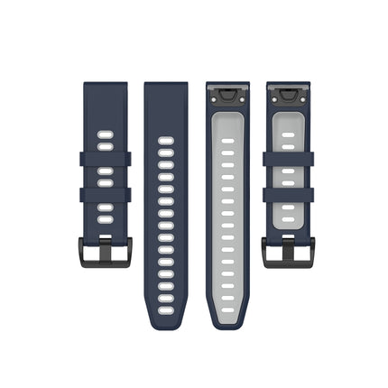 Silicone Two-color Strap, For Garmin Fenix 6