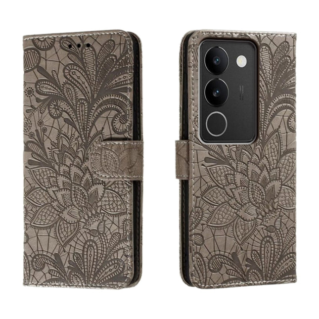 Lace Flower Embossing Flip Leather Phone Case, For vivo S17, For vivo S17E, For vivo iQOO Neo8, For vivo Y78