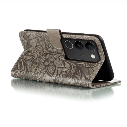 Lace Flower Embossing Flip Leather Phone Case, For vivo S17, For vivo S17E, For vivo iQOO Neo8, For vivo Y78