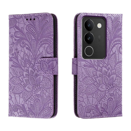 Lace Flower Embossing Flip Leather Phone Case, For vivo S17, For vivo S17E, For vivo iQOO Neo8, For vivo Y78