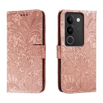 Lace Flower Embossing Flip Leather Phone Case, For vivo S17, For vivo S17E, For vivo iQOO Neo8, For vivo Y78