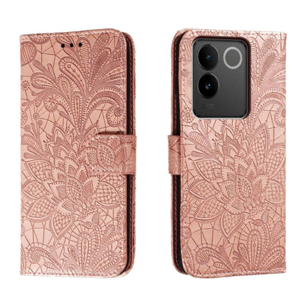 Lace Flower Embossing Flip Leather Phone Case, For vivo S17, For vivo S17E, For vivo iQOO Neo8, For vivo Y78