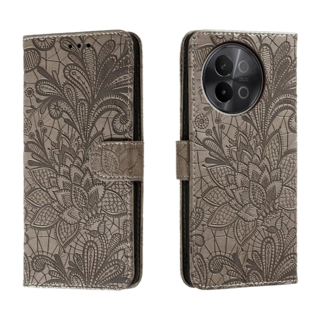 Lace Flower Embossing Flip Leather Phone Case, For vivo S18E, For vivo S18, For vivo iQOO 12 Pro, For vivo iQOO 12