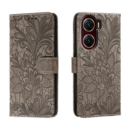 Lace Flower Embossing Flip Leather Phone Case, For vivo Y200 5G, For vivo Y17S, For vivo V29E, For vivo Y35M+