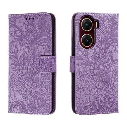 Lace Flower Embossing Flip Leather Phone Case, For vivo Y200 5G, For vivo Y17S, For vivo V29E, For vivo Y35M+