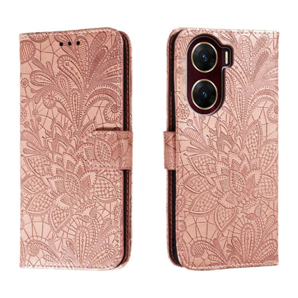 Lace Flower Embossing Flip Leather Phone Case, For vivo Y200 5G, For vivo Y17S, For vivo V29E, For vivo Y35M+