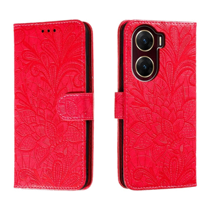 Lace Flower Embossing Flip Leather Phone Case, For vivo Y200 5G, For vivo Y17S, For vivo V29E, For vivo Y35M+