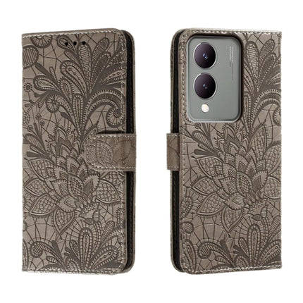 Lace Flower Embossing Flip Leather Phone Case, For vivo Y200 5G, For vivo Y17S, For vivo V29E, For vivo Y35M+