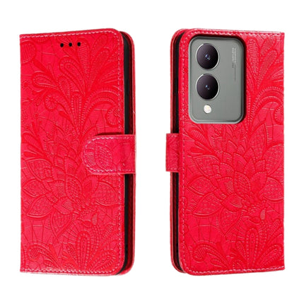 Lace Flower Embossing Flip Leather Phone Case, For vivo Y200 5G, For vivo Y17S, For vivo V29E, For vivo Y35M+