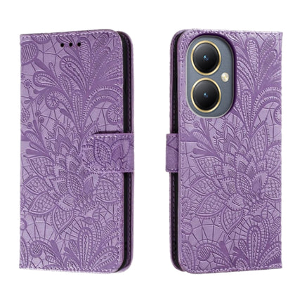 Lace Flower Embossing Flip Leather Phone Case, For vivo Y200 5G, For vivo Y17S, For vivo V29E, For vivo Y35M+