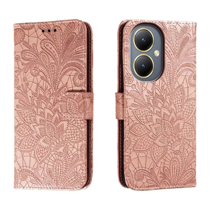 Lace Flower Embossing Flip Leather Phone Case, For vivo Y200 5G, For vivo Y17S, For vivo V29E, For vivo Y35M+