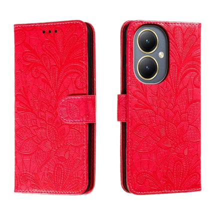Lace Flower Embossing Flip Leather Phone Case, For vivo Y200 5G, For vivo Y17S, For vivo V29E, For vivo Y35M+