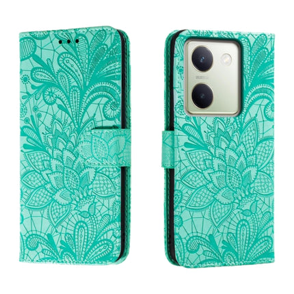 Lace Flower Embossing Flip Leather Phone Case, For vivo Y100 5G