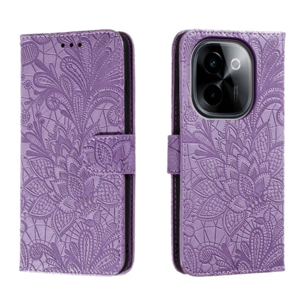Lace Flower Embossing Flip Leather Phone Case, For vivo Y200 5G, For vivo Y17S, For vivo V29E, For vivo Y35M+