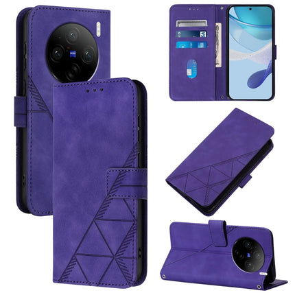 Crossbody 3D Embossed Flip Leather Phone Case, For vivo S19, For vivo Y28 4G, For vivo X100 Pro, For vivo X100