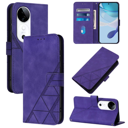 Crossbody 3D Embossed Flip Leather Phone Case, For vivo S19, For vivo Y28 4G, For vivo X100 Pro, For vivo X100