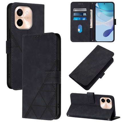 Crossbody 3D Embossed Flip Leather Phone Case, For vivo S19, For vivo Y28 4G, For vivo X100 Pro, For vivo X100