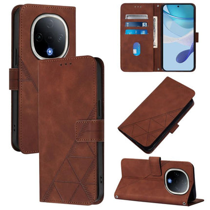 Crossbody 3D Embossed Flip Leather Phone Case, For vivo S20, For vivo S20 Pro, For vivo Y300, For vivo S19 Pro